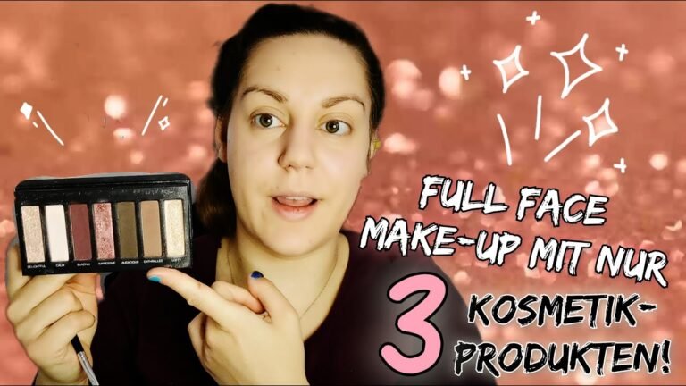 ⚠️ FULL FACE MAKE-UP CHALLENGE mit NUR 3 Kosmetikprodukten! 😱