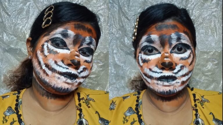 Halloween Makeup | Tiger face makeup look