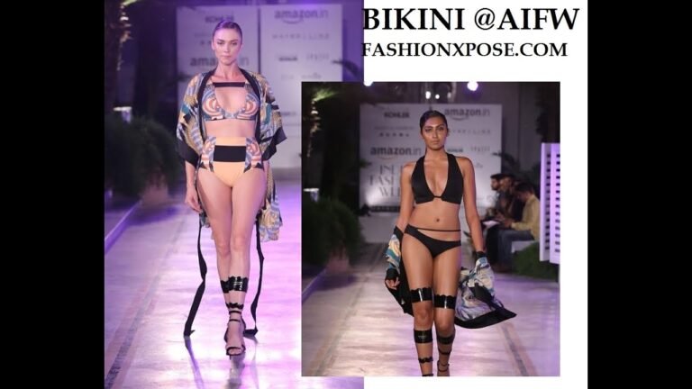 Hot Bikini show at Amazon india fashion week | delhifashionclub.com