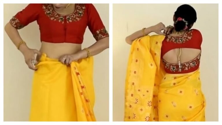 How To Wear a Saree Perfectly with mask | Style & Drape Indian Saree To look Slim Tall & Pretty