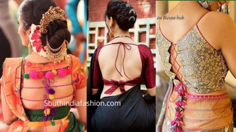 Indian Fashion Make Your Blouses Interesting With Fancy Tie Backs Blouse Dori #lifestyle