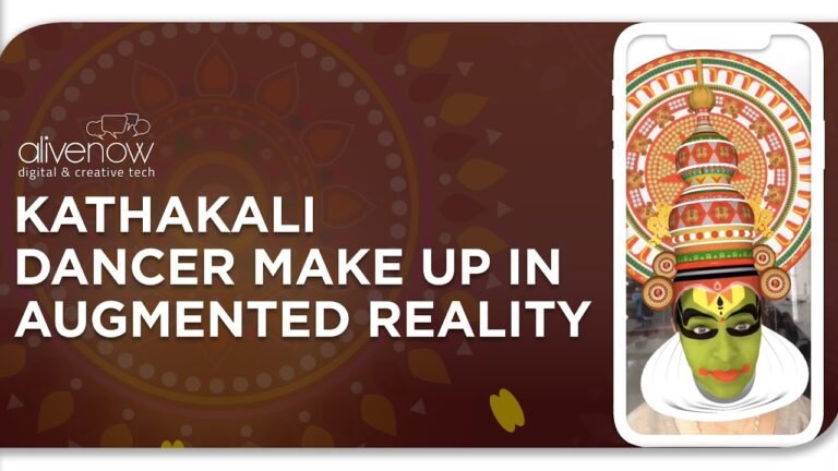 Kathakali Dance Face Make Up in Augmented Reality: Kathakali Facebook and Instagram AR camera filter