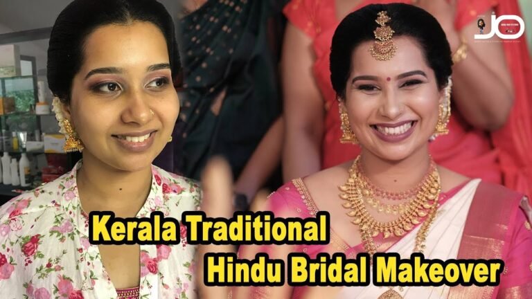 Kerala Traditional Hindu Bridal Makeover | JIJO JO | JO BRIDAL FAMILY SALON #makeupartist #jobrides