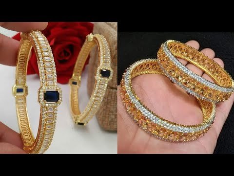 Latest 2021 Cubic zircon Studded Bangle Design || AD Bangles Design – Indian Fashion Trends