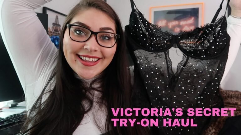 PLUS SIZE: Victoria's Secret Try On Lingerie Haul!