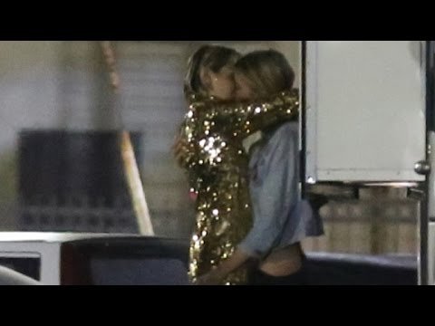 Watch Miley Cyrus' Steamy Make-Out With Victoria's Secret Model Stella Maxwell