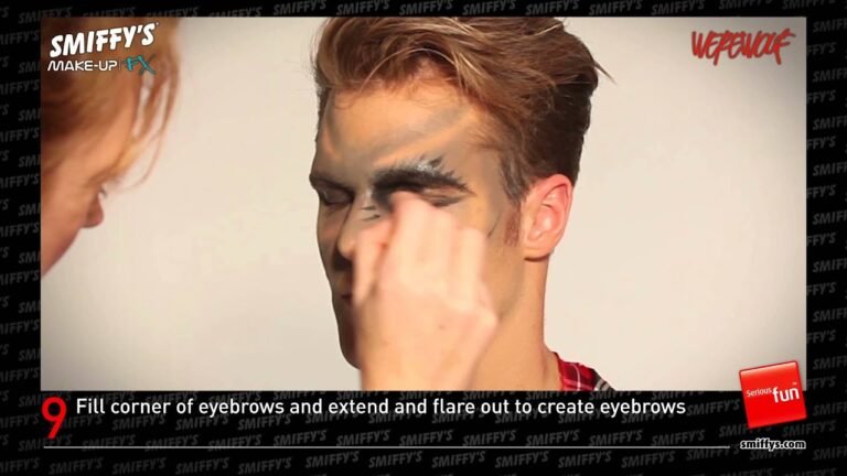 Werewolf Face Painting Make-up Tutorial