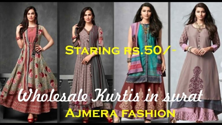 kurtis in wholesale surat | ajmera fashion surat | top brand kurtis in india