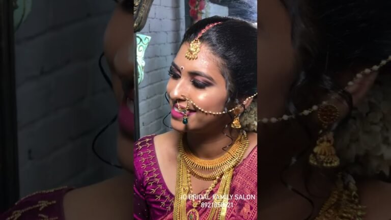 കല്ല്യാണ ദിവസം കൂടുതൽ സുന്ദരി ആയി,  സന്തോഷവതിയായി  കല്ല്യാണപെണ്ണ് | JIJO JO | #makeupartist #jobride