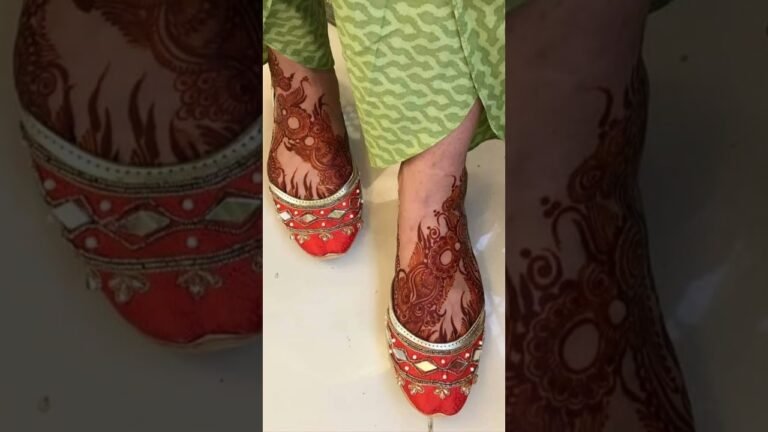 Beautiful Foot Mehndi Design – Indian Fashion Trends