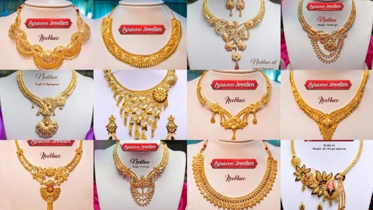 Bridal Gold Necklaces Designs For Dulhan With Weight And Price | Indian Fashion Plus Jewellery