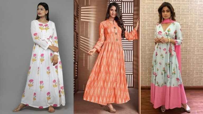 Cotton Long Frock Kurti Designs 2019 | Indian Fashion 2019