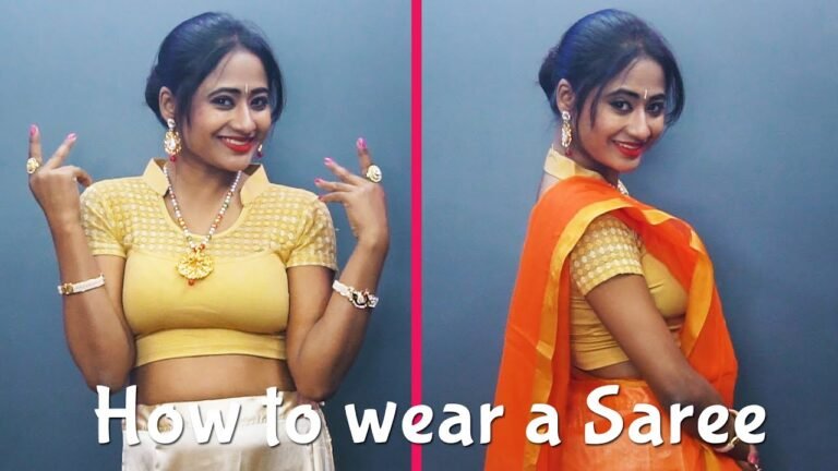 How to wear Gujarati Saree | Indian Outfit Ideas For Girls | Indian Fashion | Pebbles Hindi