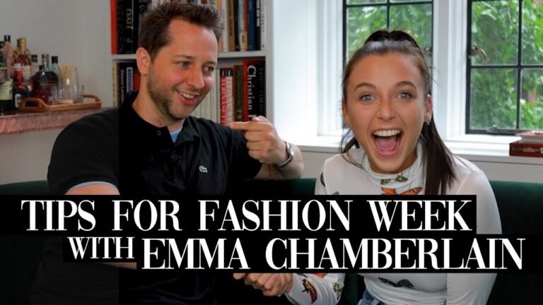 I taught Emma Chamberlain my top tips for fashion week