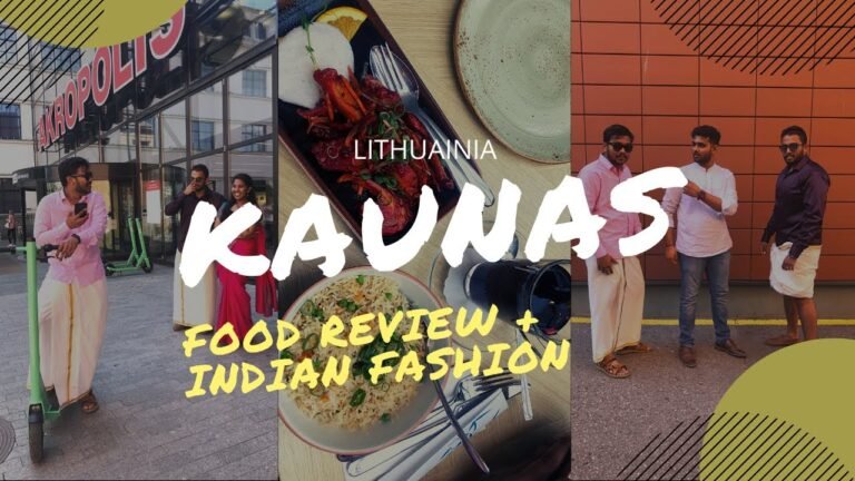 Kaunas City | Food review + Indian Fashion | Kannada Travel Vlog