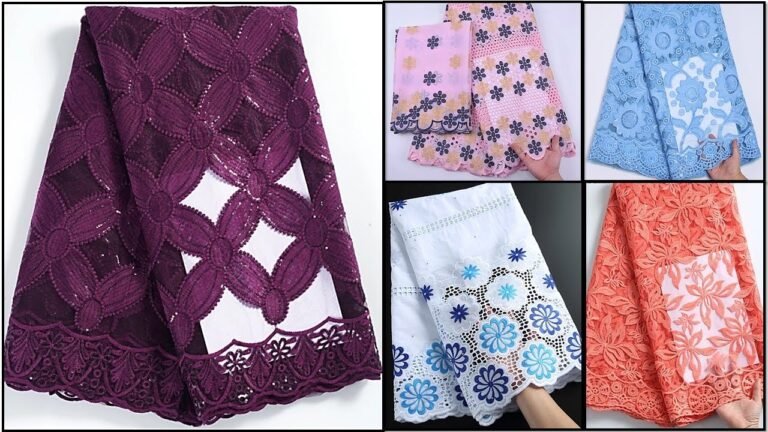 Latest Embroidered Lace Fabric Designs – Indian Fashion Trends