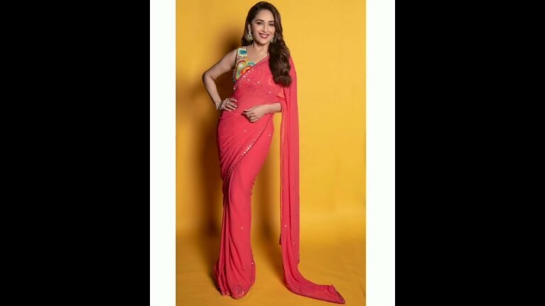 Madhuri Dixit Nene's – Designer Saree Looks | Plain saree | Printed Saree | Indian Fashion ideas