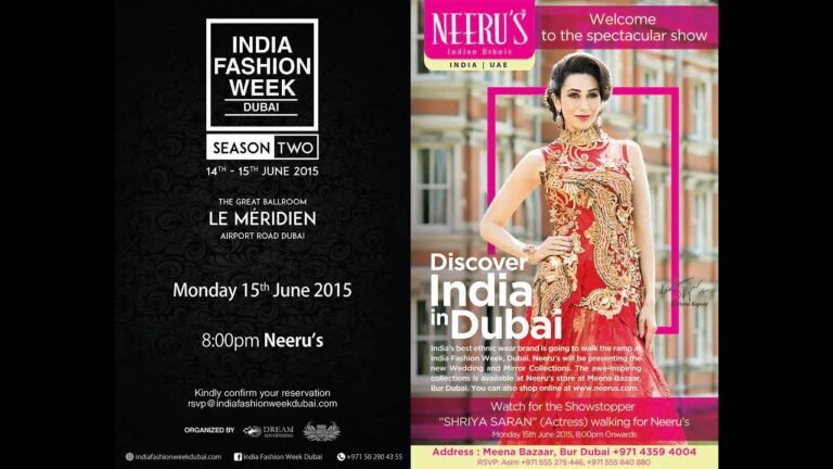 Neeru's at India Fashion Week – Dubai 2015 – Grand finale