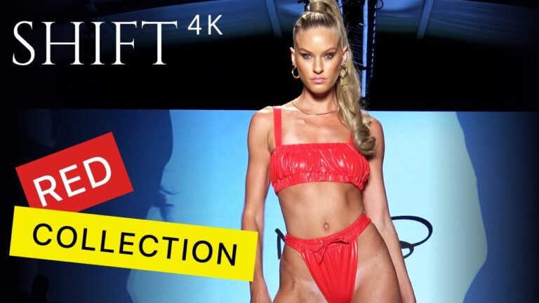 🔴  ONLY RED Bikinis / 4K / (Hottest looks from Miami Swim Shows)