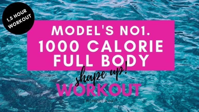 Victorias Secret Workout: Full Body: Fat Burning HIIT Workout: 1000 CALORIE BURN