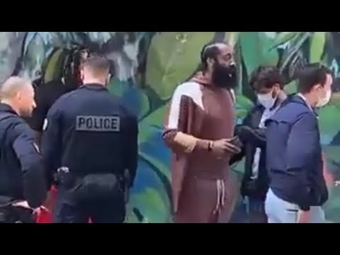 James Harden & Lil Baby getting arrested for 🍃 in Paris after Fashion Week