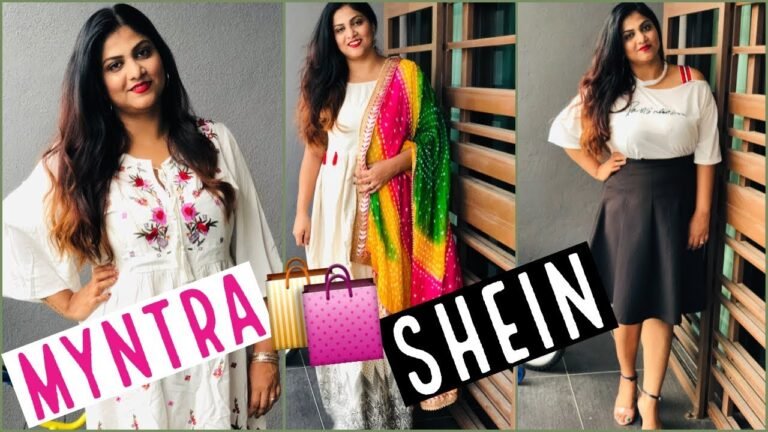 SHEIN & MYNTRA try-on Haul | India Fashion Haul | Curvy fashion |#tryonhaul #shein #myntra