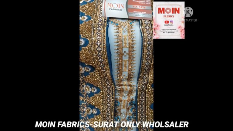 SUIT WHOLESALE MARKET IN SURAT- MOIN FABRICS #surat #suit#textile#india#fashion#like