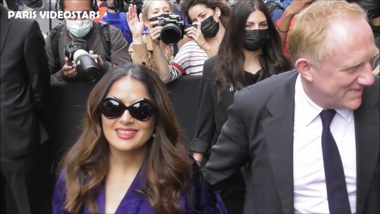 Salma Hayek & François Henri Pinault @ Paris 7 july 2021 Fashion Week show Balenciaga