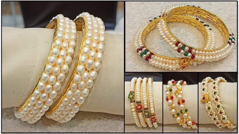 Simple and Classy Pearl Bangle and Kada Design Collection – Indian Fashion Trends