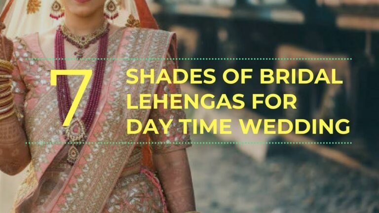 7 shades in bridal lehenga for day time wedding | indian fashion tips whatsapp +917696747289 #bridal