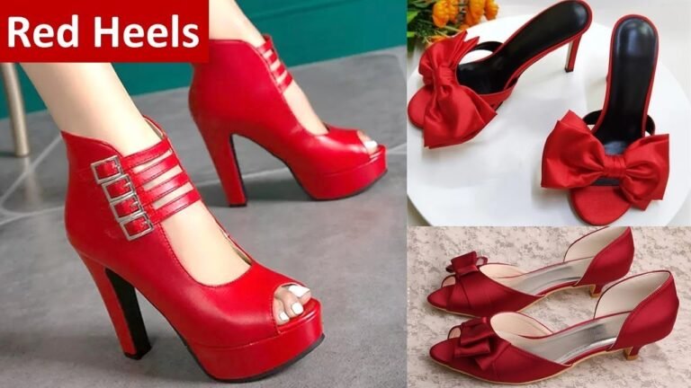 Bold and Beautiful Red Heels and Sandal Designs – Indian Fashion Trends