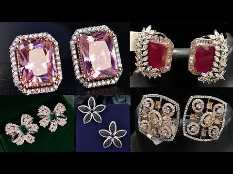 Latest 2021 Cz Stud Earrings Design for Women – Indian Fashion Trends