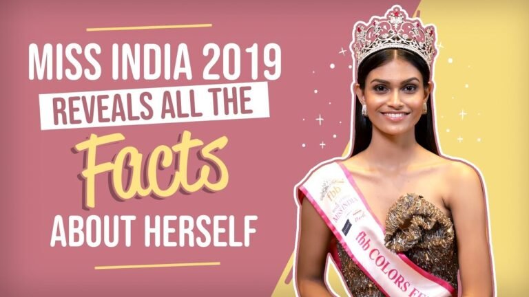 Miss India 2019 reveals all the FACTS about herself | Fashion | Pinkvilla