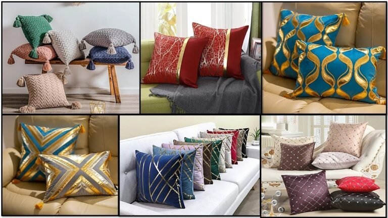 Royal Cushion Cover Design | Luxurious Pillow Cover Design – Indian Fashion Trends