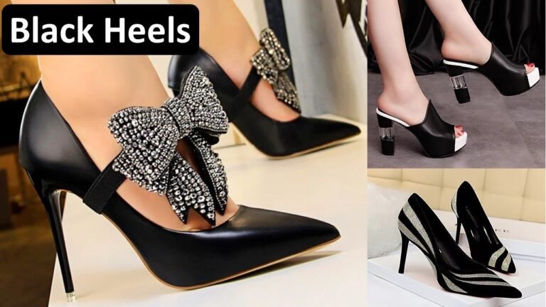 Stunning Black Heels and Sandal Designs – Indian Fashion Trends