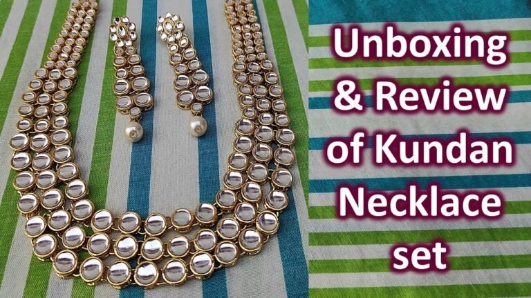 Unboxing and Review of Kundan Necklace Set – Indian Fashion Trends