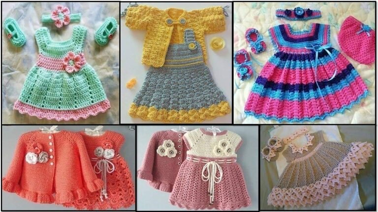 Very Attractive Crochet Frock and Baby Girl Dress Design – Indian Fashion Trends