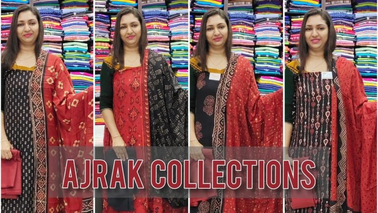 മൊഡാൽ സിൽക്ക് അജ്രക് ചുരിദാർ കളക്ഷൻസ് – PART 2 || VIDEO# 322 || #GLITZINDIA_FASHIONS