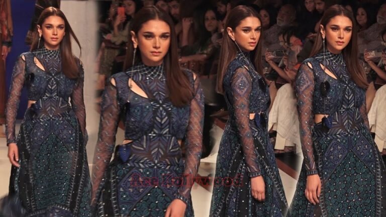 Aditi Rao Hydari Walks For Ritu Kumar At Lakme Fashion Week SR 2020