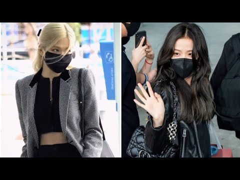 Chaesoo At The Airport For Paris Fashion Week 2021 #chaesoo #chaesoomoments #blackpink #rosé #jisoo