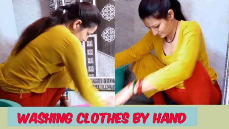 Indian housewife daily routine// washing clothes by hand||daily wear clothes washing by hands