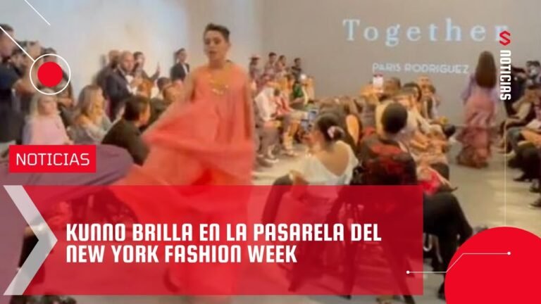 Kunno brilla en la pasarela del New York Fashion Week