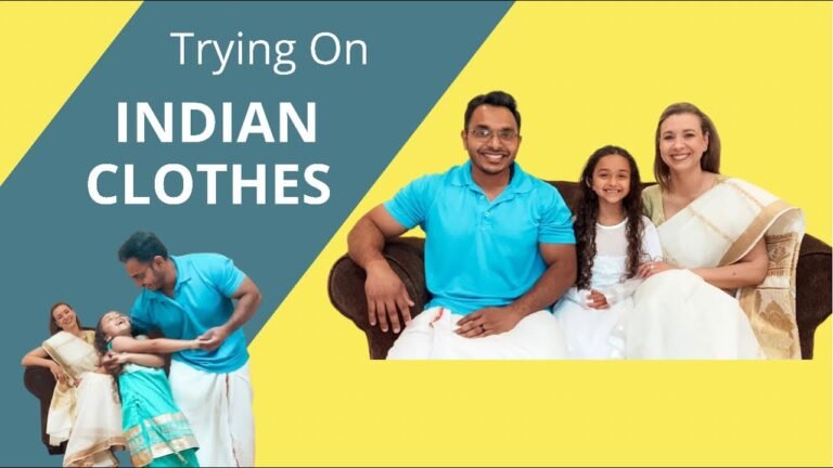 Our Indian and American Daughter Tries On INDIAN CLOTHES | Trying On Indian Clothes