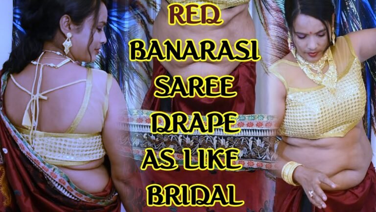 banarasi saree drape for bridal || বাঙালি স্টাইলএ বিয়ের শাড়ী পড়া || Bridal Saree Draping