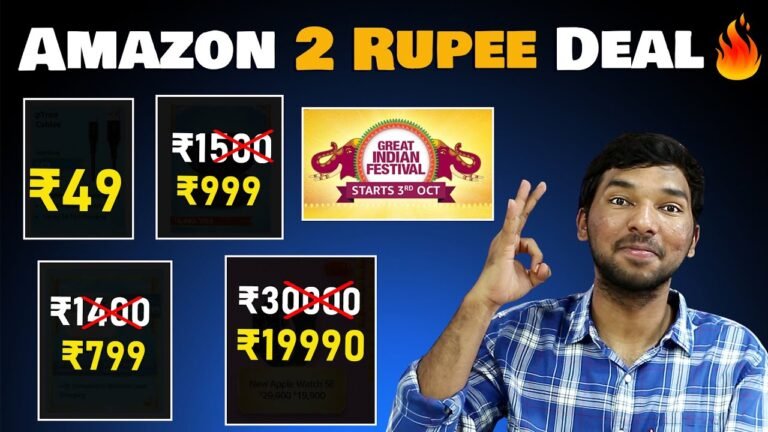 15 Crazy Deals Starting from 2 Rupees 🔥🔥 in Amazon Great Indian Festival Sale Telugu