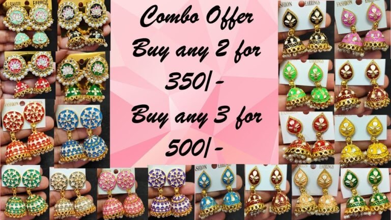 Combo Offer !!! Latest Jhumka Earring Designs 2021 || Whatsapp 9110592541 – Indian Fashion Trends