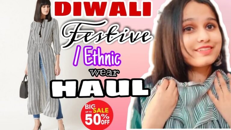 ETHNIC WEAR HAUL | festive outfit | Diwali ethnic wear | Indian cloth | Ajio kurti haul