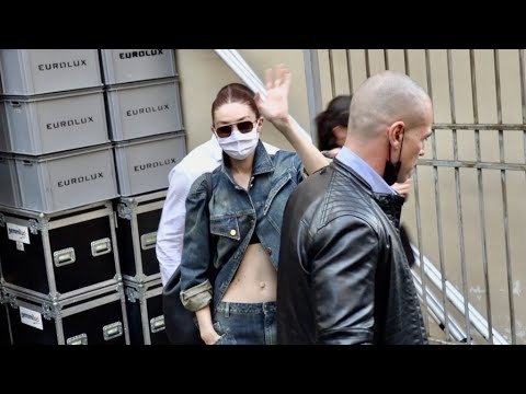 Gigi Hadid is back to work in Milan for the Fashion Week