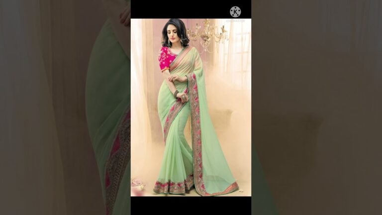 Indian fashion ideas for women saree design 👌💓💞💕♥️#shorts💕💞💓
