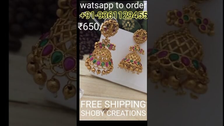 Trendy South Indian Fashion Jewlry Online / Semi Bridal earings